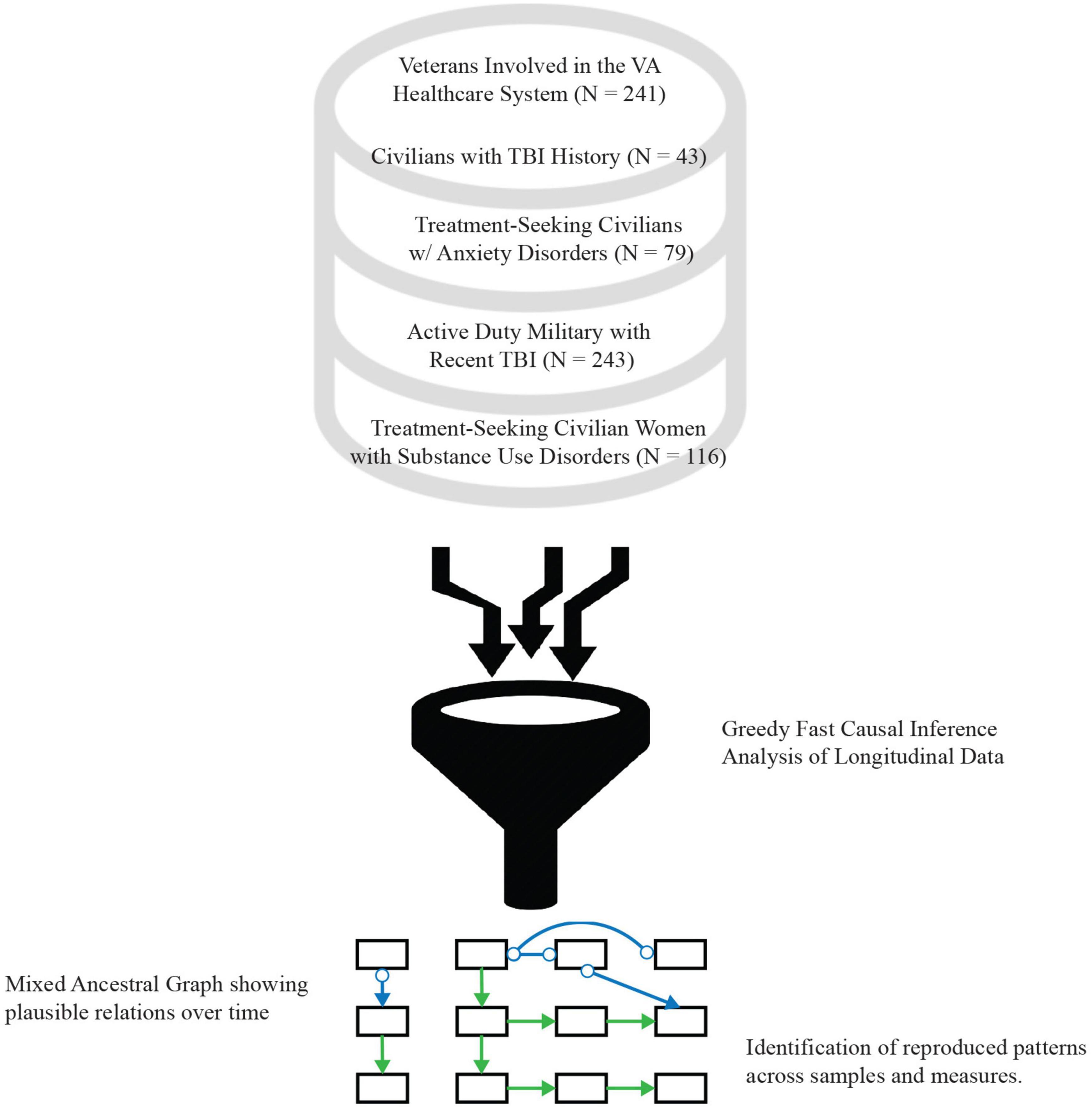 Causal discovery replicates symptomatic and functional interrelations of posttraumatic stress across five patient populations